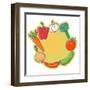 Vegetable Design-smilewithjul-Framed Art Print