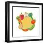 Vegetable Design-smilewithjul-Framed Art Print