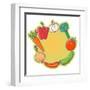 Vegetable Design-smilewithjul-Framed Art Print