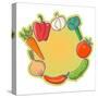 Vegetable Design-smilewithjul-Stretched Canvas