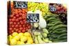 Vegetable Display at Nagycsarnok Market, Budapest, Hungary, Europe-Richard Nebesky-Stretched Canvas