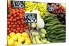 Vegetable Display at Nagycsarnok Market, Budapest, Hungary, Europe-Richard Nebesky-Mounted Photographic Print