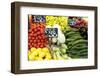 Vegetable Display at Nagycsarnok Market, Budapest, Hungary, Europe-Richard Nebesky-Framed Photographic Print