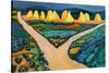 Vegetable Fields-Auguste Macke-Stretched Canvas