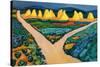 Vegetable Fields-Auguste Macke-Stretched Canvas
