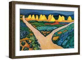 Vegetable Fields-Auguste Macke-Framed Art Print