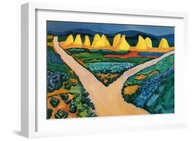 Vegetable Fields-Auguste Macke-Framed Art Print