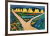 Vegetable Fields-Auguste Macke-Framed Art Print