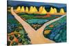 Vegetable Fields-Auguste Macke-Stretched Canvas