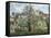 Vegetable Garden and Trees in Blossom, Spring, Pontoise-Camille Pissarro-Framed Stretched Canvas