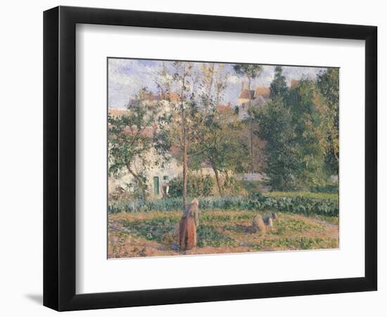 Vegetable Garden at the Hermitage, Pontoise, 1879-Camille Pissarro-Framed Giclee Print