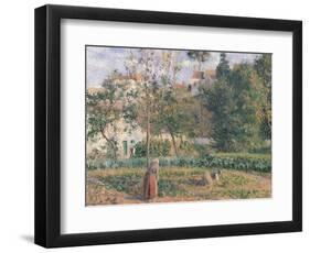 Vegetable Garden at the Hermitage, Pontoise, 1879-Camille Pissarro-Framed Giclee Print