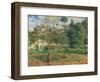 Vegetable Garden at the Hermitage, Pontoise-Camille Pissarro-Framed Art Print