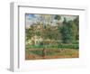 Vegetable Garden at the Hermitage, Pontoise-Camille Pissarro-Framed Art Print