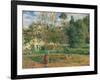 Vegetable Garden at the Hermitage, Pontoise-Camille Pissarro-Framed Art Print