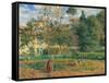 Vegetable Garden at the Hermitage, Pontoise-Camille Pissarro-Framed Stretched Canvas