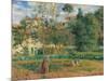 Vegetable Garden at the Hermitage, Pontoise-Camille Pissarro-Mounted Art Print