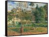 Vegetable Garden at the Hermitage, Pontoise-Camille Pissarro-Framed Stretched Canvas