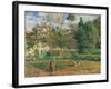 Vegetable Garden at the Hermitage, Pontoise-Camille Pissarro-Framed Art Print