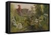 Vegetable garden, Schrobenhausen, Germany-Franz Von Lenbach-Framed Stretched Canvas