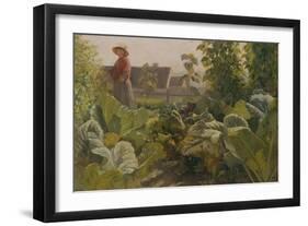 Vegetable garden, Schrobenhausen, Germany-Franz Von Lenbach-Framed Giclee Print