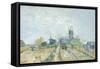 Vegetable Gardens and the Moulin de Blute-Fin on Montmartre, 1887-Vincent van Gogh-Framed Stretched Canvas