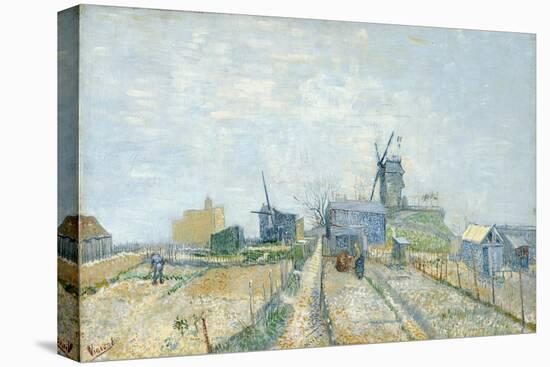 Vegetable Gardens at Montmartre, 1881-Vincent van Gogh-Stretched Canvas
