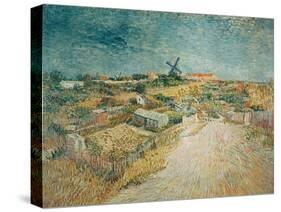 Vegetable Gardens on Montmartre-Vincent van Gogh-Stretched Canvas