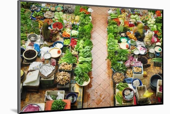 Vegetable Market in Kota Bharu, Kelantan, Malaysia, Asia-szefei-Mounted Photographic Print
