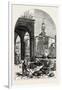 Vegetable Market on the Grand Canal, Near the Rialto, Venice, Italy, 19th Century-null-Framed Giclee Print