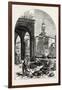 Vegetable Market on the Grand Canal, Near the Rialto, Venice, Italy, 19th Century-null-Framed Giclee Print