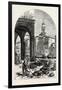 Vegetable Market on the Grand Canal, Near the Rialto, Venice, Italy, 19th Century-null-Framed Giclee Print