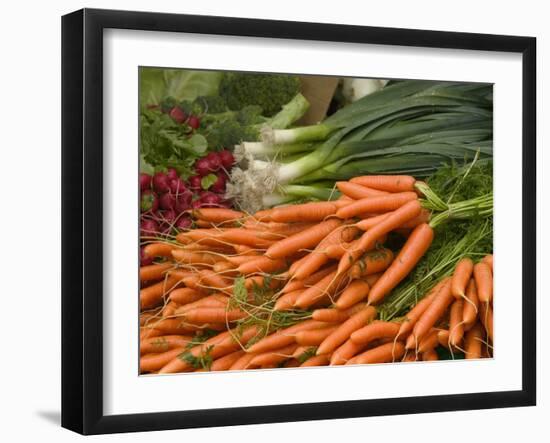 Vegetable Market, Stavanger Harbour, Norway-Russell Young-Framed Premium Photographic Print