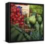Vegetable Market: Zucchini and Red Radishes-Foodcollection-Framed Stretched Canvas