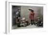 Vegetable Merchant in Japan, C1890-Charles Gillot-Framed Giclee Print