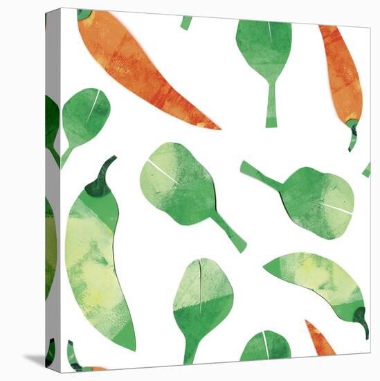 Vegetable Pattern 2-Summer Tali Hilty-Stretched Canvas