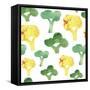 Vegetable Pattern 3-Summer Tali Hilty-Framed Stretched Canvas