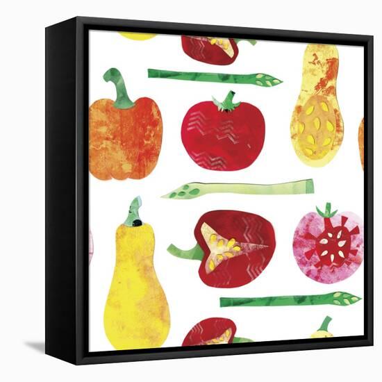 Vegetable Pattern 4-Summer Tali Hilty-Framed Stretched Canvas