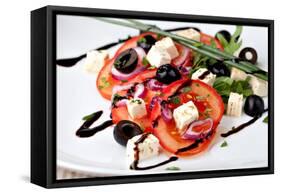 Vegetable Salad with Feta Cheese-Gresei-Framed Stretched Canvas