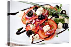 Vegetable Salad with Feta Cheese-Gresei-Stretched Canvas