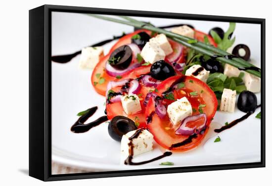 Vegetable Salad with Feta Cheese-Gresei-Framed Stretched Canvas