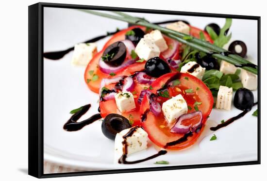 Vegetable Salad with Feta Cheese-Gresei-Framed Stretched Canvas