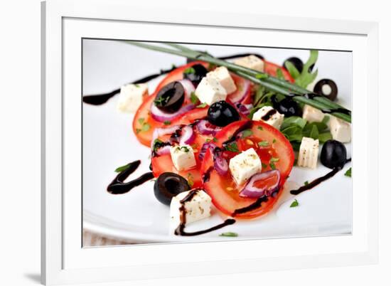 Vegetable Salad with Feta Cheese-Gresei-Framed Photographic Print