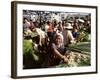 Vegetable Seller, Osh Bazaar, Bishkek, Kyrgyzstan, Central Asia-Upperhall-Framed Photographic Print