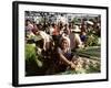 Vegetable Seller, Osh Bazaar, Bishkek, Kyrgyzstan, Central Asia-Upperhall-Framed Photographic Print