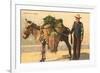 Vegetable Seller with Donkey, Italy-null-Framed Premium Giclee Print