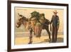 Vegetable Seller with Donkey, Italy-null-Framed Premium Giclee Print