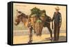 Vegetable Seller with Donkey, Italy-null-Framed Stretched Canvas