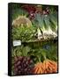 Vegetable Stall at Saturday Market, Salamanca Place, Hobart, Tasmania, Australia-David Wall-Framed Stretched Canvas