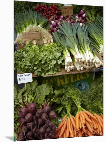 Vegetable Stall at Saturday Market, Salamanca Place, Hobart, Tasmania, Australia-David Wall-Mounted Photographic Print